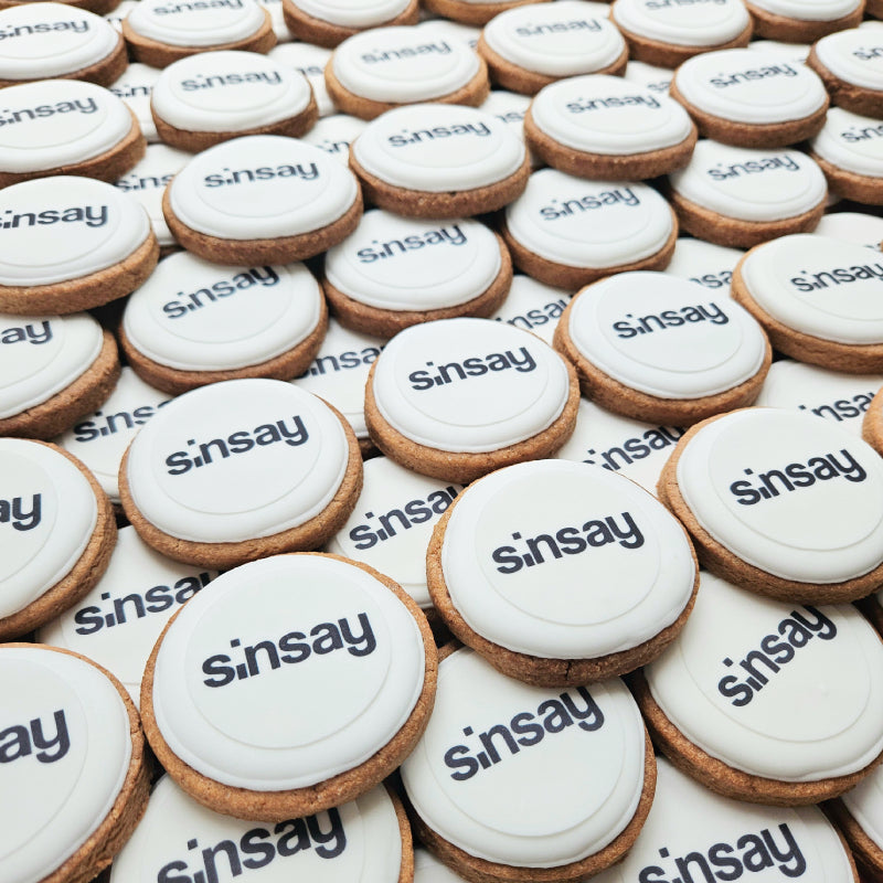 6 cm Suhkruküpsis/piparkook logoga | Logoga meened, firmakingitused ja reklaamtooted
