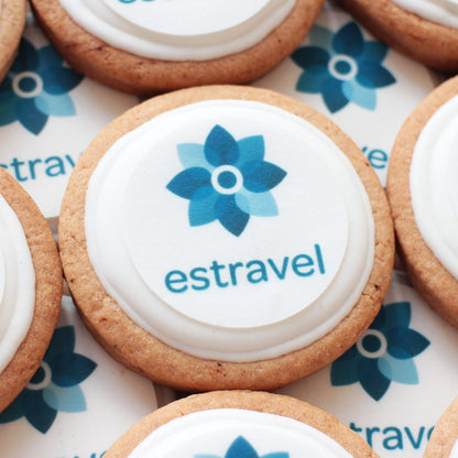 Sugar cookie / gingerbread with logo, 8 cm
