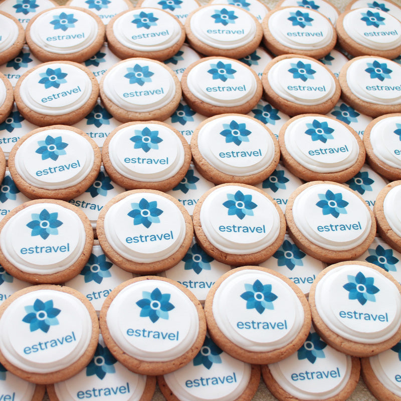 Sugar cookie / gingerbread with logo, 8 cm