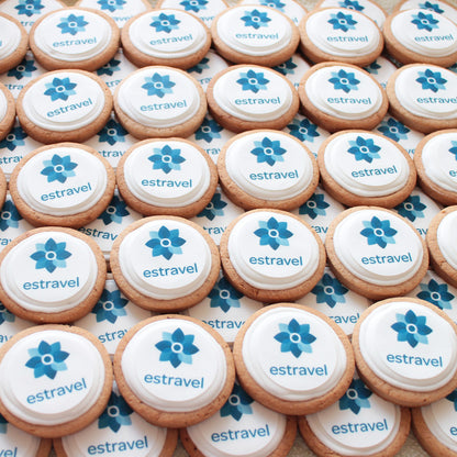 Sugar cookie / gingerbread with logo, 8 cm