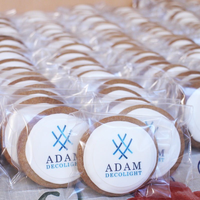 Sugar cookie / gingerbread with logo, 8 cm