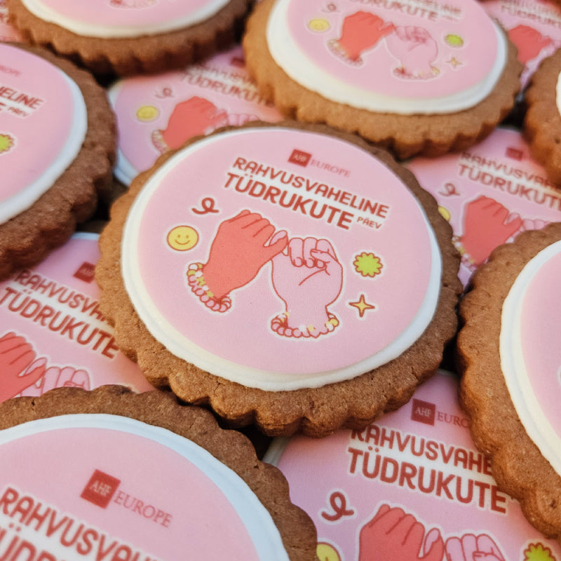 Sugar cookie / gingerbread with logo, 9,5 cm
