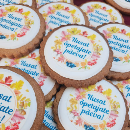Sugar cookie / gingerbread with logo, 9,5 cm