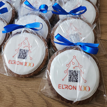 Sugar cookie / gingerbread with logo, 9,5 cm