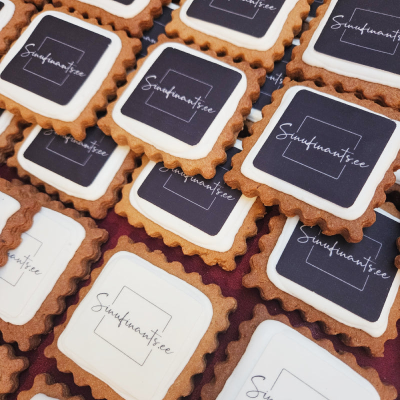 Sugar cookie / gingerbread with logo, 7 cm